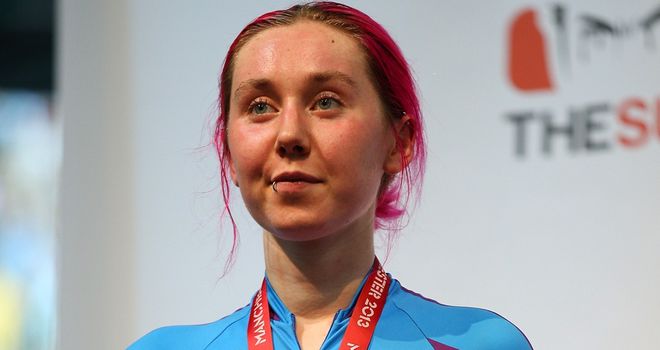 Katie Archibald impressed at the Track World Cup while representing the Scottish Braveheart team