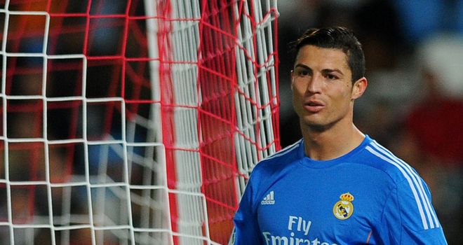 Cristiano Ronaldo celebrates his goal for Real Madrid