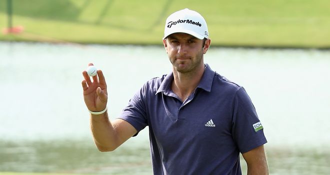 Dustin Johnson: Roared into a five-shot lead