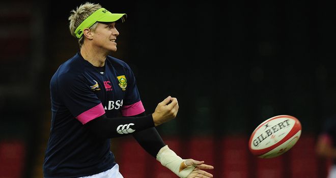 Jean de Villiers: Will win this 94th cap against Wales