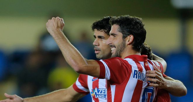 Atletico Madrid celebrate against Villarreal