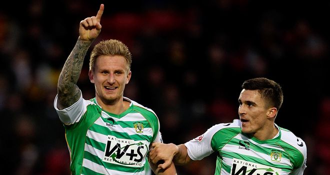 Byron Webster: Scored Yeovil's first of the afternoon