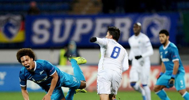 Axel Witsel: Takes a tumble
