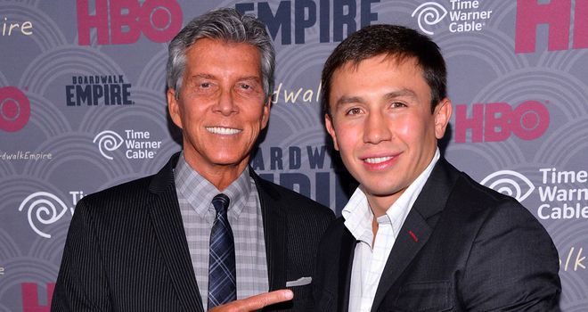 Gennady Golovkin with legendary ring announcer Michael Buffer