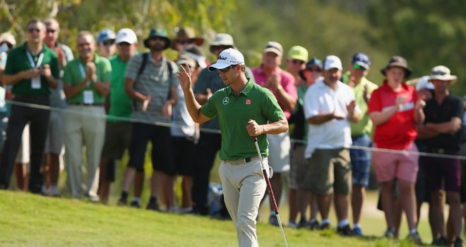 Adam Scott: Holds a two-shot lead at Royal Pines