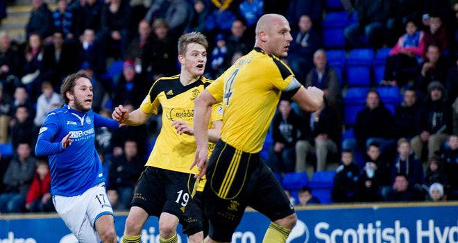 Steive May: Puts St Johnstone ahead against Livingston