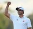 Adam Scott celebrates victory at Royal Pines