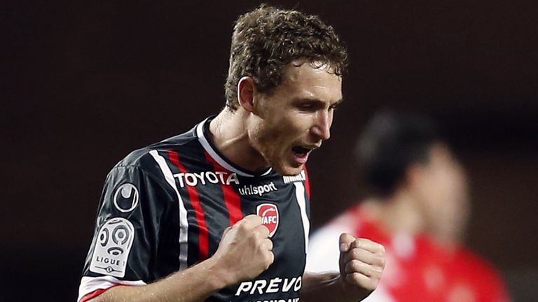 David Ducourtioux celebrates what turned out to be the winning goal