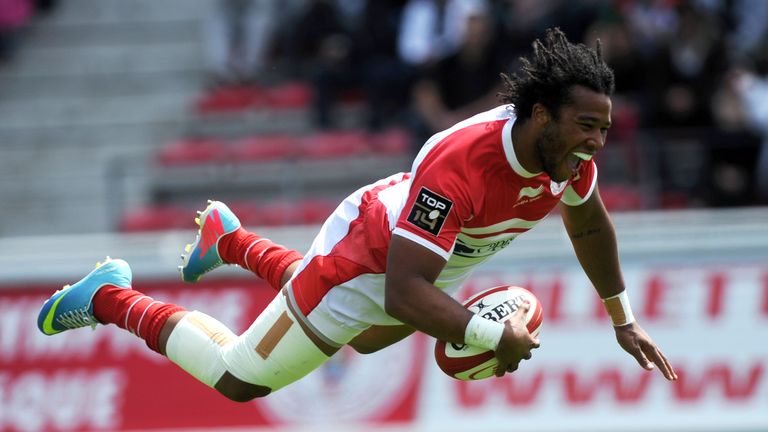 Teddy Thomas scored two tries for Biarritz in Thursday's win over the Worcester Warriors