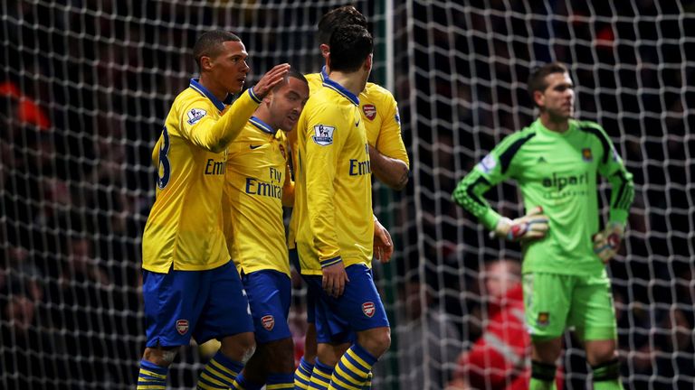Theo Walcott: Netted twice at West Ham