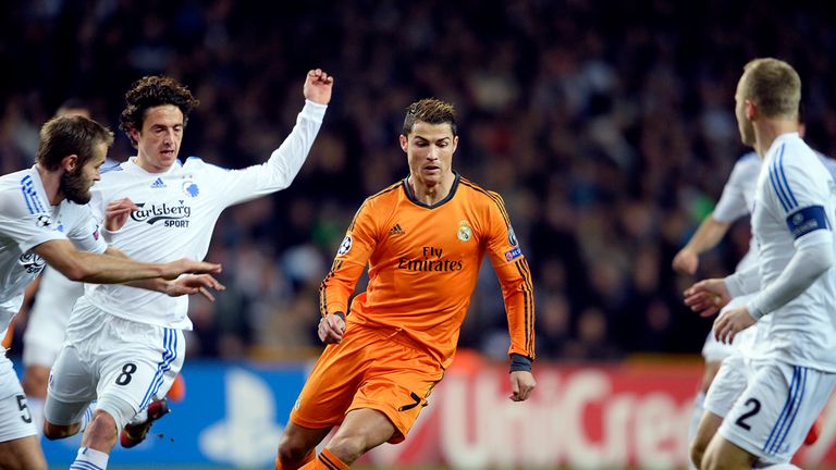 Cristiano Ronaldo: Real Madrid star surges forward against Copenhagen
