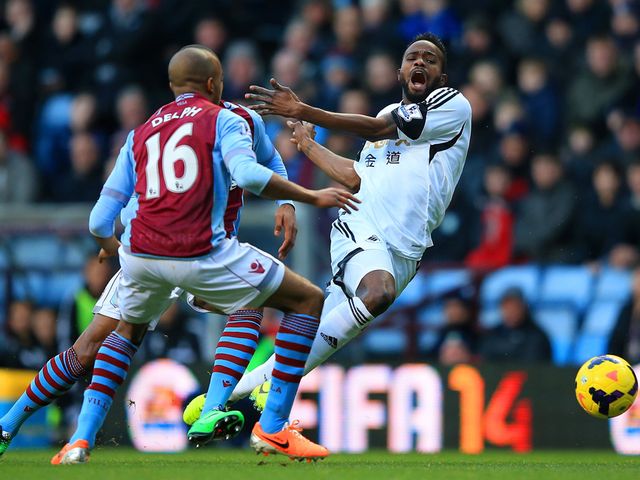 Roland Lamah screams at Villa Park