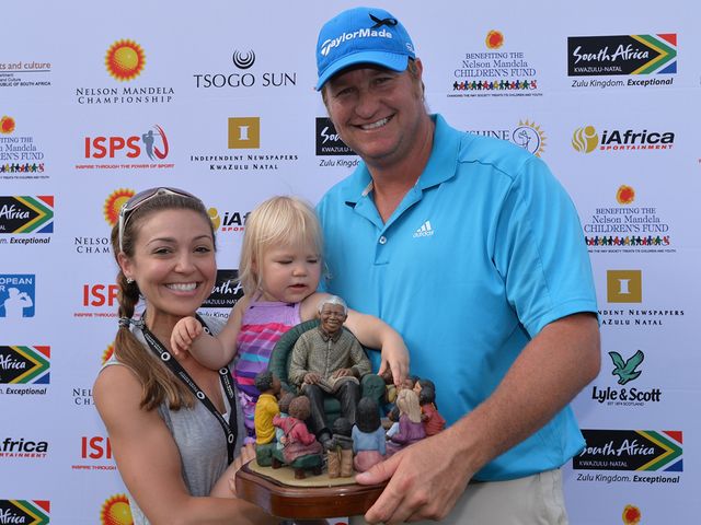 Dawie van der Walt and family celebrate.
