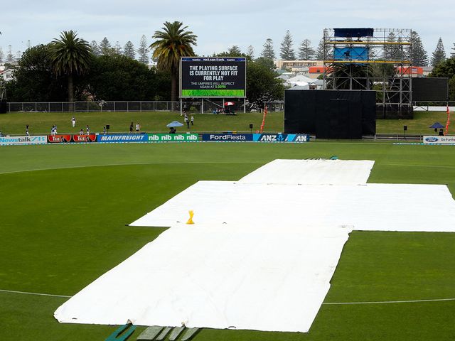 No play was possible at McLean Park
