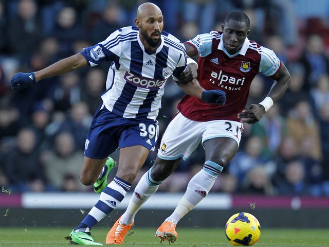 Nicolas Anelka tries to find space