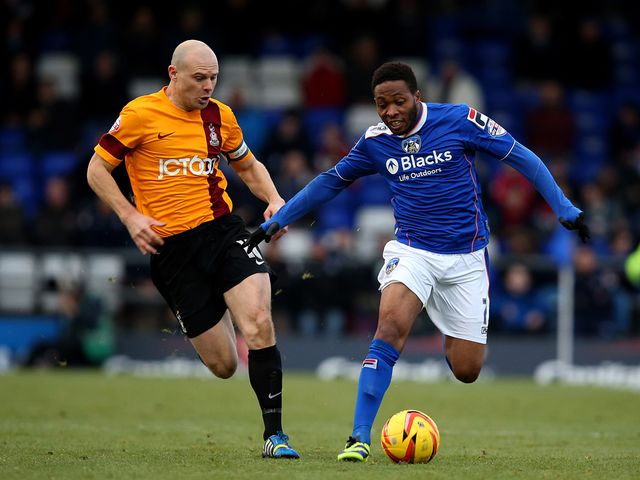 Bradford drew 1-1 at Oldham on Sunday.