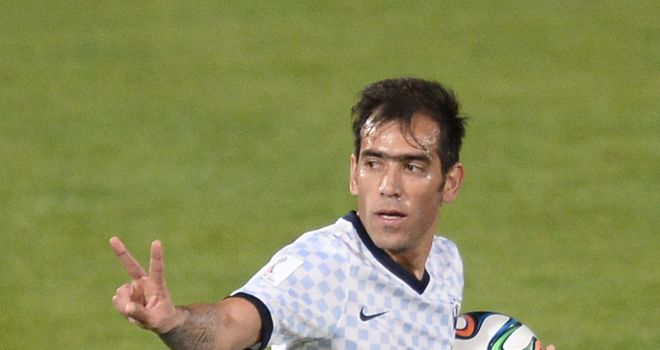 Cesar Delgado: Celebrates for Monterrey