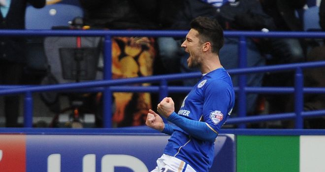David Nugent: Bagged his 50th goal for Leicester