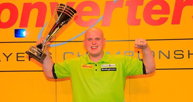 Michael van Gerwen: Finished the match by taking out double 12 for a 14-dart leg