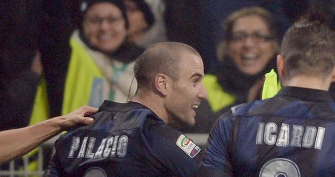 Rodrigo Palacio: His cheeky late winner sealed the points for Inter
