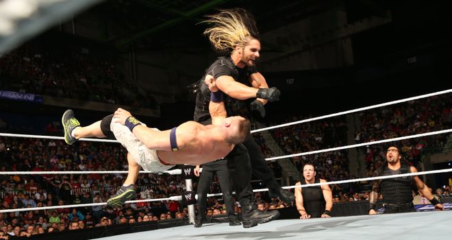 Off to a flyer: Rollins tested Cena - but eventually came up short