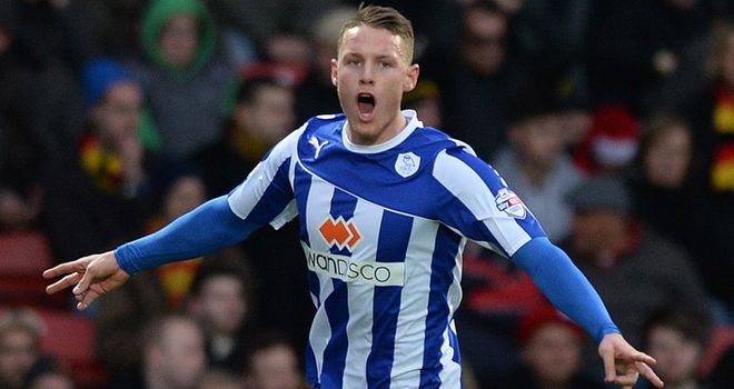 Connor Wickham: Celebrates scoring the winner for Wednesday at Watford