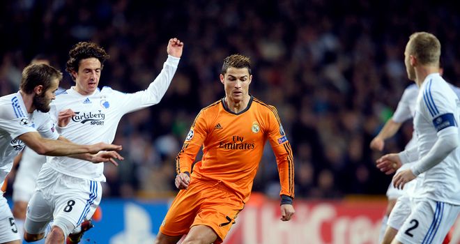 Cristiano Ronaldo: Real Madrid star surges forward against Copenhagen
