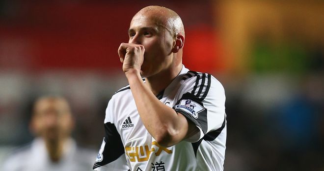 Jonjo Shelvey: On target for Swansea
