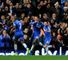 Chelsea celebrate Demba Ba's goal
