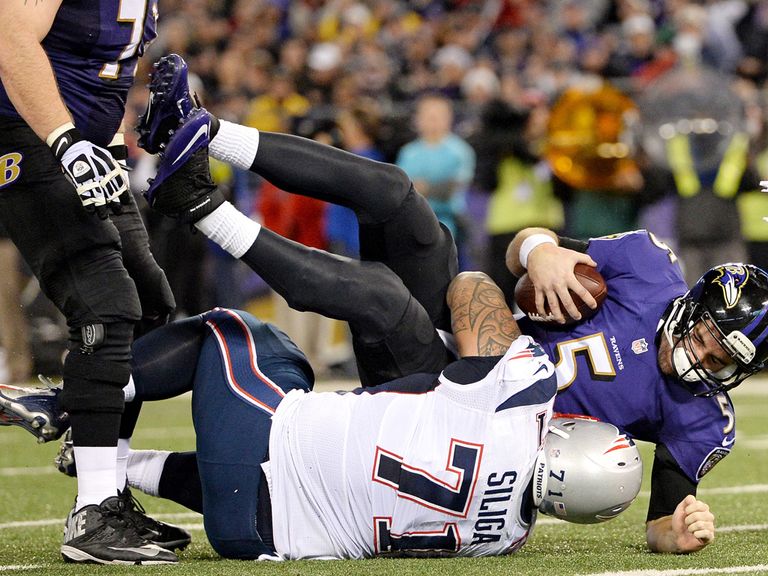 It was a rough night for Joe Flacco and Baltimore