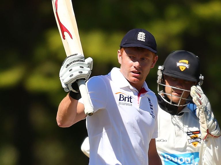 Jonny Bairstow celebrates his century