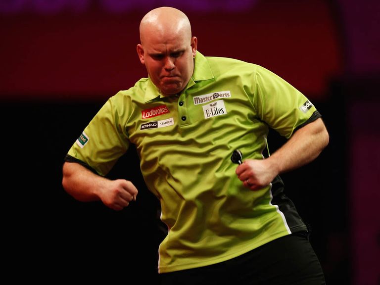 Michael van Gerwen: Celebrates a stunning comeback