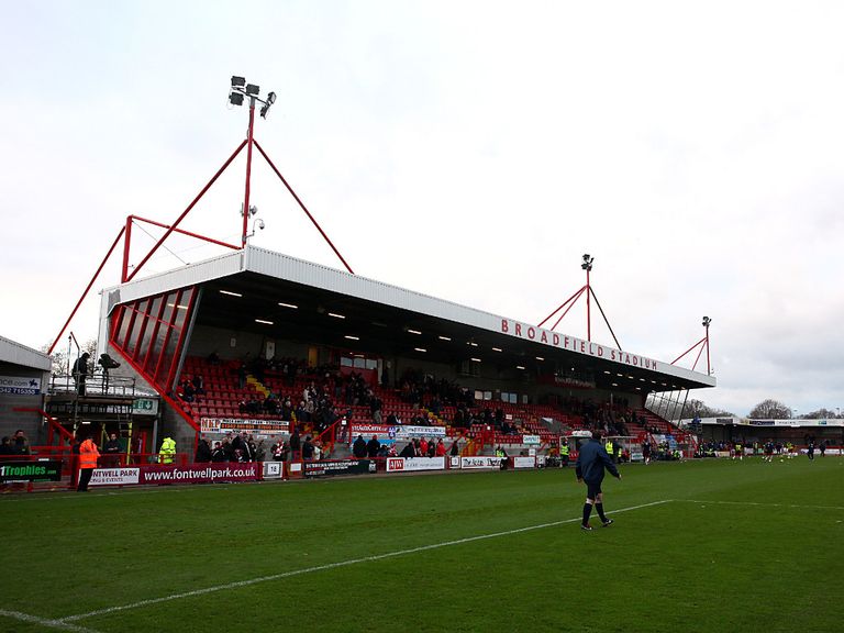 There will be no match at Crawley on Saturday.
