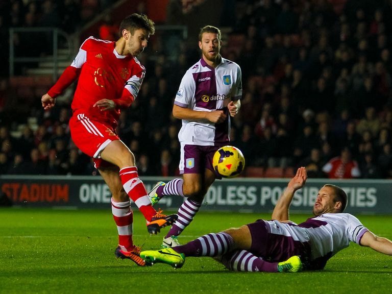 Adam Lallana: Felt Southampton deserved more from Villa game