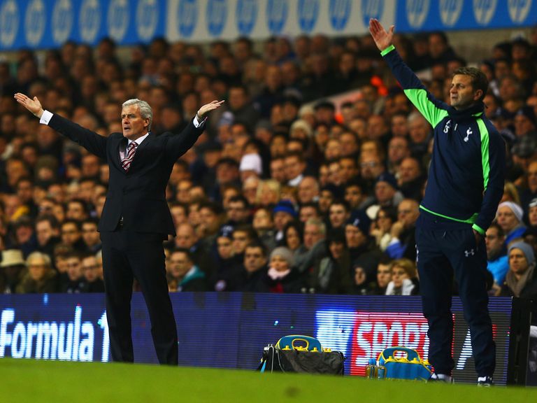 Mark Hughes (left) won't contest FA charge