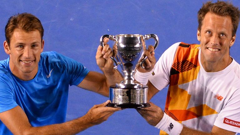 Lukasz Kubot (L) and Robert Lindstedt: Major champions Down Under