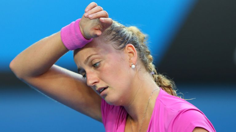 Petra Kvitova: Let slip a 5-3 lead in the second set against Alisa Kleybanova