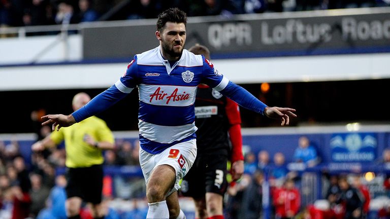 Charlie Austin celebrates another Loftus Road winner