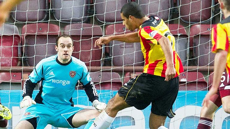 Lyle Taylor: Opens the scoring for Partick at Hearts