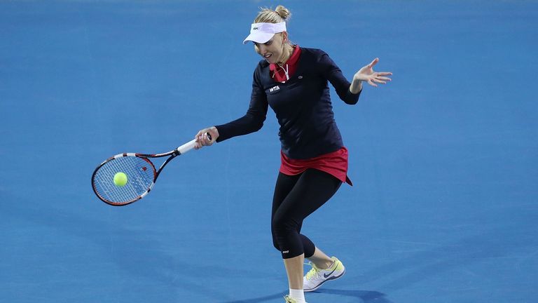 Elena Vesnina overcame Monica Puig at the Hobart International