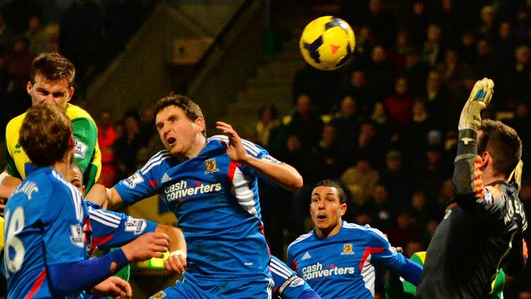 Ryan Bennett: Headed Norwich to a 1-0 victory over Hull City