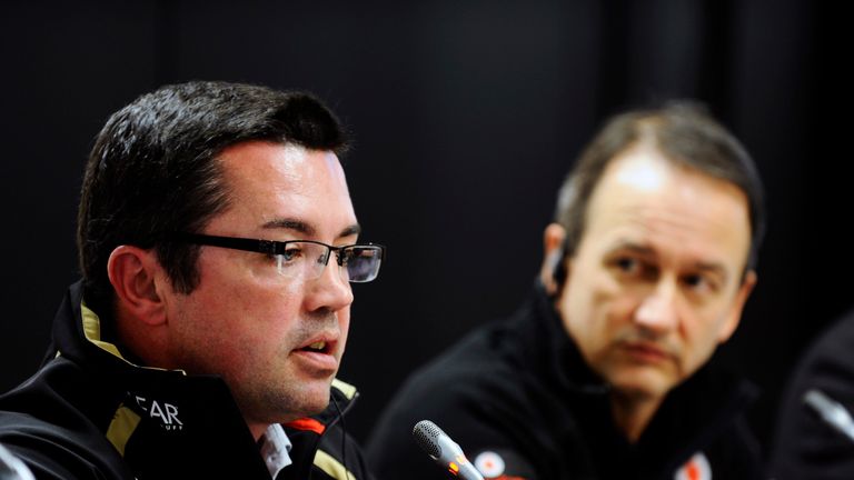 Eric Boullier: New McLaren Racing Director working alongside Jonathan Neale (R)