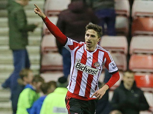 Fabio Borini after scoring the winner for Sunderland