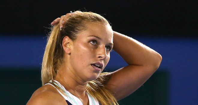 Dominika Cibulkova: Retired early from her match against Alisa Kleybanova