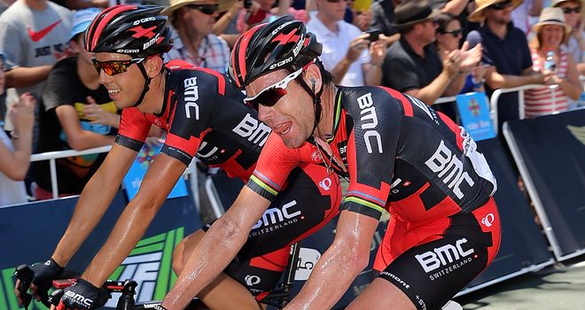 Cadel Evans: Takes an early advantage over his GC rivals