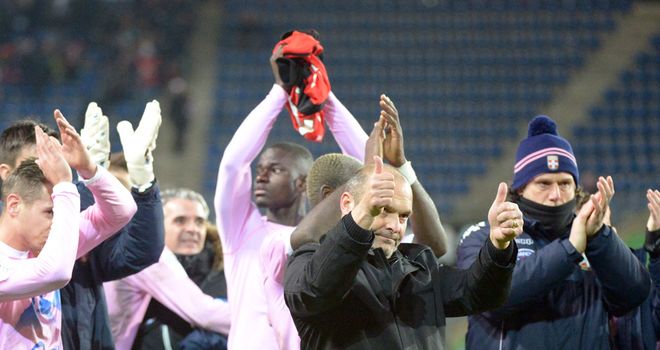 Evian coach Pascal Dupraz says thanks to the fans
