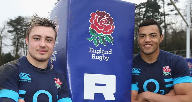 Jack Nowell (left) and Luther Burrell (right) will both start in Paris