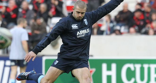 Leigh Halfpenny practising before a recent match against Toulon