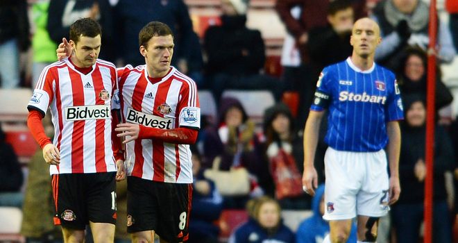 Sean O'Hanlon: Looks on as Sunderland celebrate his own goal