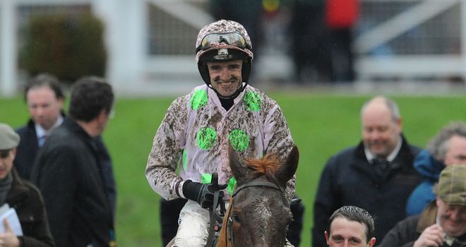 Annie Power returns to the winner's enclosure after her latest victory